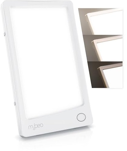 CSL-Computer MyBeo - Tageslichtlampe Tageslichtsimulation Tageslichtleuchte - Simulation von Tageslicht- dimmbar mit 3 Helligkeitsstufen - Lichttherapie - flimmer- und UV-frei