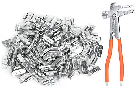 Qiilu Clip-On Wheel Weight, 100pcs 20g/0.71oz Clip-On Hook Wheel Balance Blocks P-Style Tire Weight Balancing Assortment(With balance plier)