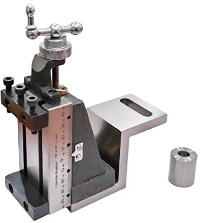 Mini Vertical Milling Slide Mounted on Z Type Angle Plate -Direct Fit for Mini Lathe Machine (With Clamp)