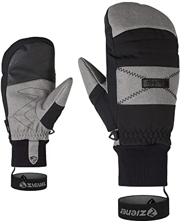 Ziener Herren GENDON Ski-Fäustling/Wintersport | atmungsaktiv, wasserdicht, trendig, Black, 9