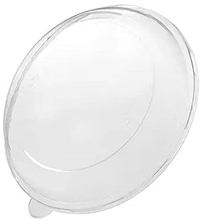 Tessera Bio Products QRL7501000TR Recycledes PET Tapas para Ensaladera de caña de azúcar 750 ml-1000 ml, redondas, 21,4 cm de diámetro, 50 unidades
