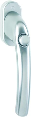 Fenstergriffe mit Druckknopf Tokyo Alu silberfarbig elox.F1
