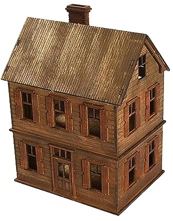 Harilla Kits de Modelos de Madera, colección de Materiales de construcción de Paisaje, Adornos, Modelo de casa en Miniatura para Micro Arquitectura de