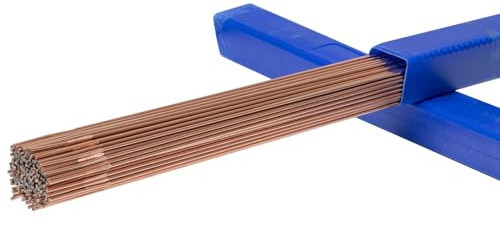 Generisch 1kg Stahl Schweißstäbe/Schweißstab - Länge: 1000mm - WSG2 1.5125, WIG schweißen (Durchmesser 2,0 mm)