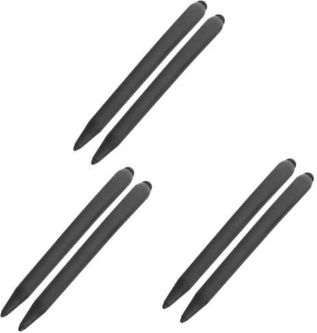 Artibetter 6 Bolígrafos Capacitivos para Pantalla Táctil con Doble Punta para Pizarra Electrónica Infrarroja Lápices Ópticos Precisión para Escritura Dibujo Y Notas