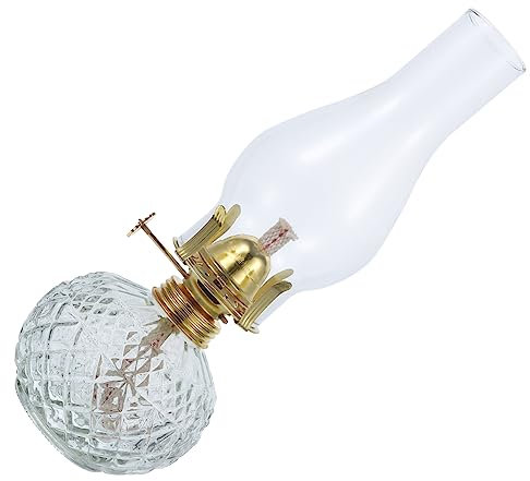 CORHAD Glas Petroleumlampe Vintage Desktop Petroleumlampe Petroleumlampenöl Laterne Für Innenbereich Dekorative Laterne Für Tisch Kamin Schreibtisch