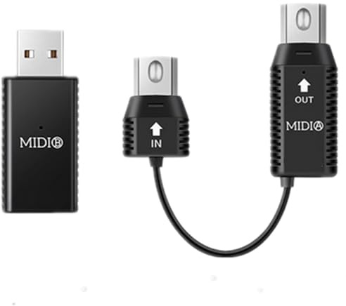 MIDI-Wireless-Adapter, Kabelloses MIDI-Übertragungssystem, MIDI-zu-USB-MIDI-Controller, Plug-and-Play für Digitalpiano-Tastatur zu MIDI-Gerät für OS X für für XP