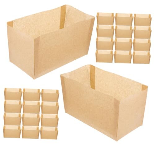 ULTECHNOVO 50pièces Papier Sulfurisé Moule Pain Antiadhésif Résistant Haute Température Moule Pâtisserie Tapis Cuisson Pour Pain Et Toast Accessoires De Cuisson Polyvalents