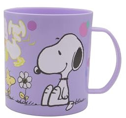 CyP Brands Snoopy Mug, Breakfast Mug, Original Mugs, Purple, Official Product