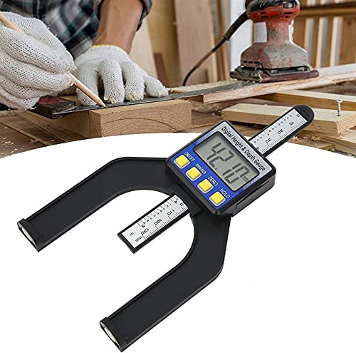 EOTRERANQ Tiefenmesser, 0–80 mm, magnetischer Tiefenmesser, hohe Empfindlichkeit for die Messung von Heimwerkerarbeiten