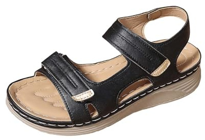 Sandali Donna Estive Sandali Eleganti Leggere E Regolabili Comodi Sandalo Da Passeggio Con Adjustable Strappo Platform Sportivi Ortopediche Camminata Scarpe Sportivi Antiscivolo Trekking Con Zeppa