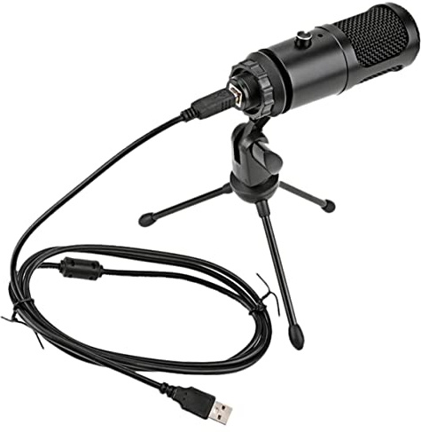 Tofficu Kondensatormikrofon mit Stativ USB-mikrofon für Gaming Streaming Tischmikrofon für PC und Laptop Gesangsaufnahme Mikrofon