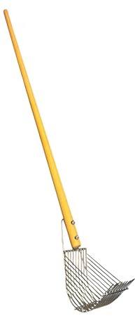 Râteau à râper moules en acier inoxydable 9 dents avec manche en bois 120 cm, outil de pêche pour palourdes