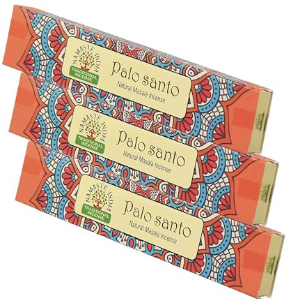 NKlaus Palo Santo zum Räuchern 45g; 15g 3X Räucherstäbchen Masala, 3 Stück | für Räuchern; für Meditation; für Yoga