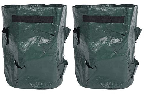 PODSJD Pflanzbeutel 20L Stofftopf, UV-beständig & wasserdicht, faltbar mit Tragegriff, ideal für Erdbeeren, Blumen & Gemüse, wiederverwendbar, Großformat