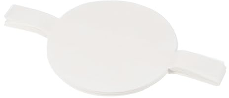 QUARKZMAN Paquete De 100 7 Inch Papel De Pergamino Redondo Blanco | Hojas De Hornear Circulares Antiadherentes Precutidas Con Pestañas De Levante, Para Freidora De Aire Molde Para Pasteles