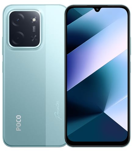XIAOMI Smartphone Poco C85 4G, 8+256GB, batteria 6000mAh 33w, schermo da 6,9 120hz, fotocamera principale da 50MP, IP64 (con testina di ricarica, no NFC) Verde.