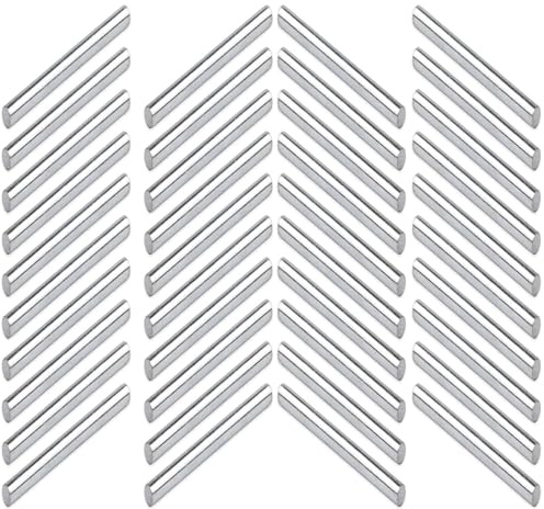LEOUEANR 40 Stück Metall-Regalstifte, zylindrische Stützstifte, Bodenstifte für IKEA IVAR Regale & Schränke (Silber)