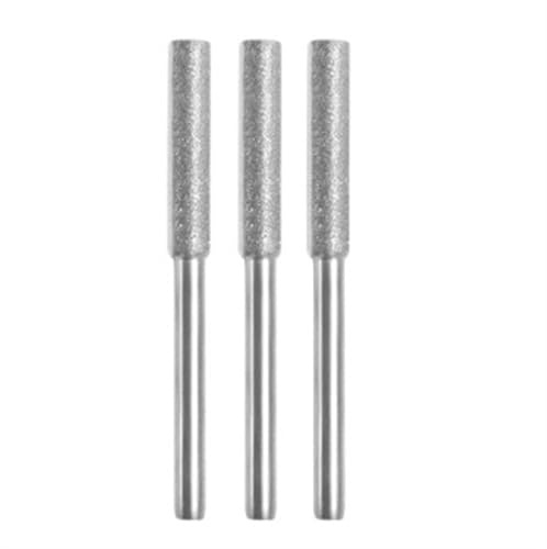 3pcs Diamond Chainsaw Sharpener Burr Grinder Chain Saw Drill Bit Abrasive Tool for Gasoline/Electric Chain Saw(3pcs 4.0mm-01)