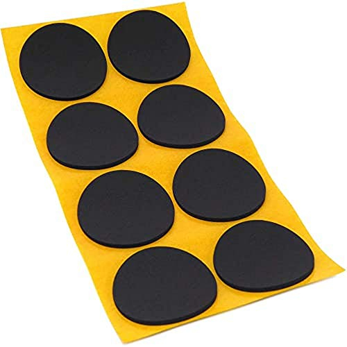 Adsamm® / 8 x Selbstklebende Antirutsch Pads aus EPDM Zellkautschuk/ø 50 mm/Schwarz/Rund / 2.5 mm Starke Anti-Rutsch-Gleiter