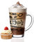 Sendez Lot de 6 verres à latte macchiato 300 ml et 6 cuillères en acier inoxydable (gratuites).