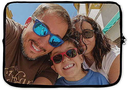 16 Neopren-Laptophülle, personalisiert mit Ihrem Foto, Bild oder Text EIN einzigartiges, originelles, Verschiedene Größen.