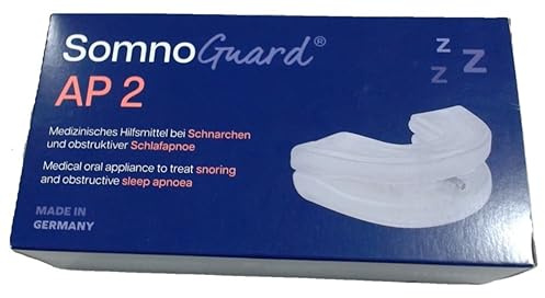 TOMED SomnoGuard AP2 Anti Snoring Device – Advanced Adjustable Mandibular Advancement Mouthpiece for Snoring & Sleep Apnea Relief, Custom Fit Comfortable Night Guard