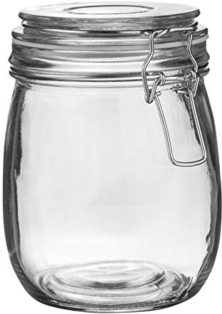Argon Tableware Glaspeicherglas - 750ml - Weiße Siegel