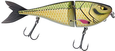 Berkley Zilla Jointed Glider Hechtköder – Langsam sinkender Glide Bait mit Fusion 19 Drillingshaken – Aggressive S-Action mit extrem lautem Rasseln – bleifrei