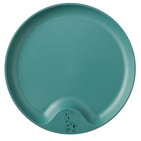 Mepal - Assiette enfant Mio - Plateau-repas enfant - Plat adapté aux enfants - Vaisselle pour enfant - Résiste au micro-ondes et au lave-vaisselle - Sans BPA – Deep turquoise