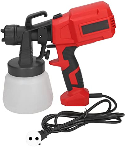 Pulverizador de Pintura Eléctrico, Pistola de Pulverización Eléctrica de 800 ML Portátil de Larga Duración para Pintura de Techo (Enchufe UE 220V 50Hz)