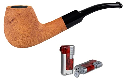 Vauen Pfeife Basic Nature 4400-61 + Winjet Pfeifenfeuerzeug