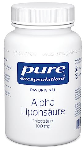 Pure Encapsulations - Acido alfa lipoico - 100 mg di acido tioctico - Integratore alimentare - 60 capsule