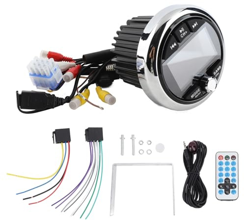 Reproductor MP5 de radio marina con pantalla tctil completa sellada, formato FLAC sin prdidas, sonido envolvente, impermeable, para yates, caravanas, barcos