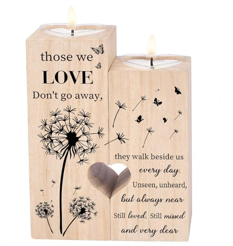 Sympathy Gift Memorial Gift Remembrance Gifts, Candle Holders - Condolence Gifts, Memorial Candles, Bereavement Gifts for Loss of Mum Dad