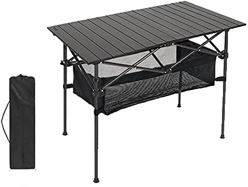 KGDJBGSE Klappbarer Campingtisch mit Stauraum, klappbarer Esstisch für den Außenbereich, tragbarer Tisch aus Aluminiumlegierung, Stehtisch, Langer Tisch, Konferenztisch, klein