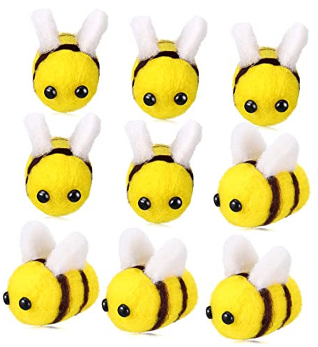 ifundom Stück Bienen Scrapbooking Basteln DIY Haarspangen Dekore Bienen Zum Basteln Hut Zubehör Charms Dekoration Bastel Flache Rückseite