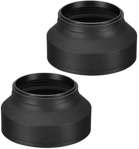 PATIKIL 67mm Camera Lens Hood, 2Pcs Rubber Collapsible Lens Protector Anti-Reflection Blocks Excess Sunlight Enhance Camera Photography for Nikon, for Fujifilm, for Pentax, for Leica