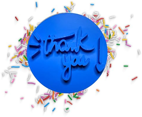 Generic Thank You Embosser/Stamp for Fondant, Icing, Cupcake, Cake, Cookie, Decoration