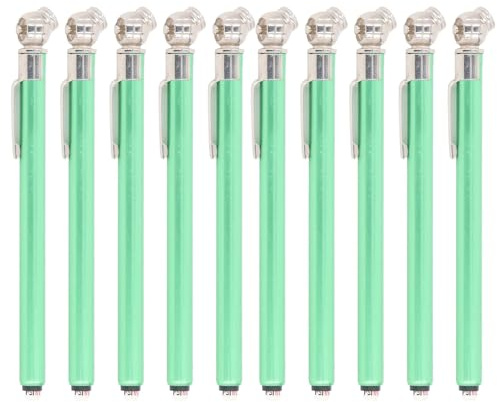 Medidor de Presión de Neumáticos Tipo Lápiz, 10 Unidades, 4 Rangos, Marcas de Doble Color para Automóviles, Bicicletas, Camiones, con Esfera ABS