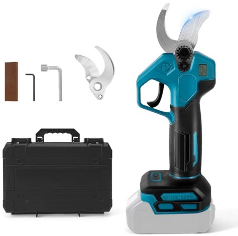 Akku Astschere, Bürstenlose Akku Gartenschere Kompatibel mit Makita Akku, 30 mm Schneiddurchmesser Akku BaumSchere mit Ersatzklinge für Einfach Garten und Baum Beschneiden(Ohne Batterie)