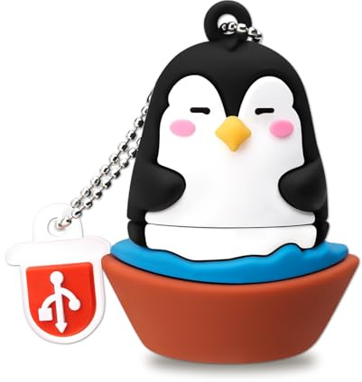 BORLTER CLAMP 64GB Memorias USB Lindo Pingüino en Forma de Unidad de Memory Stick Pendrive Novedad Regalo USB para Almacenamiento Externo de Datos