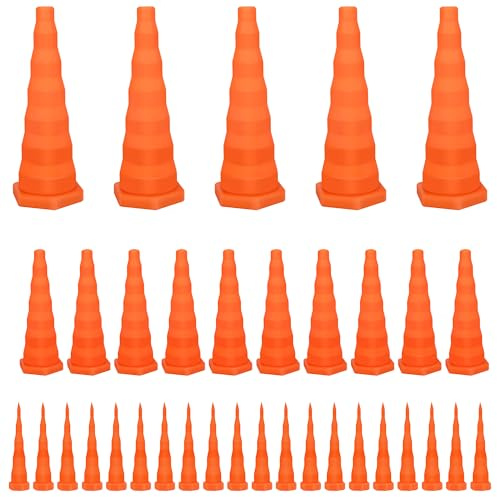 35PCS Hydraulic Oil Service Plugs, COITEK 3 Size Industrial Rubber Hose Plugs for Hose & Pipe Leak Prevention, Irrigation, 5PCS Large, 10PCS Medium and 20PCS Small Size(Orange) (Orange)