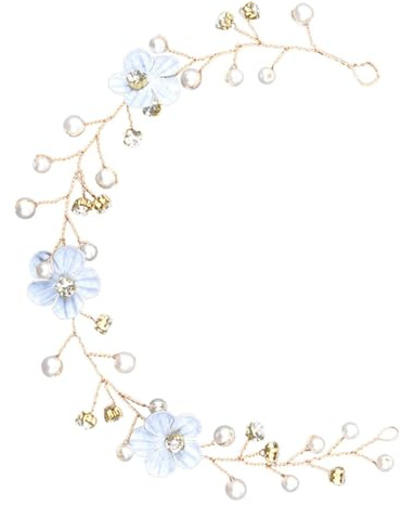 Cabilock Accessoire pour Cheveux Fêtes de Mariée en Alliage de Zinc pour Serrage-tête Élégant Fausses Perles Mariage et Adapté aux Femmes et Mariées
