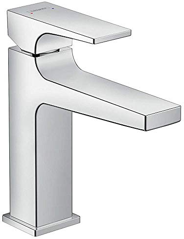 hansgrohe Wasserhahn Metropol (Armatur mit Auslauf Höhe 110 mm und Zugstangen-Ablaufgarnitur) Chrom