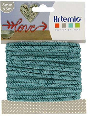 Artémio - Gomitolo di Filato per lavori a Maglia, 5 mm x 5 m, Colore: Turchese