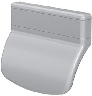 CC-Shopping - Balkontürgriff 911 abgerundete Ausführung für den Außenbereich aus Kunststoff UV-stabilisiert inkl. 2 Montageschrauben, 70x55x20 mm, (silber)