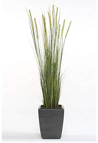 artplants.de Kunstgras Fuchsschwanzgras ANAELLA mit Rispen, grün, 120cm - Deko Gras - Ziergras