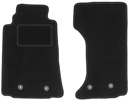 Wielganizator Automatte – Passend für Mazda MX-5 III Cabrio 2005-2015 – Velours – Autozubehör - Praktische Fußmatte Auto – 2-teilig - schwarz