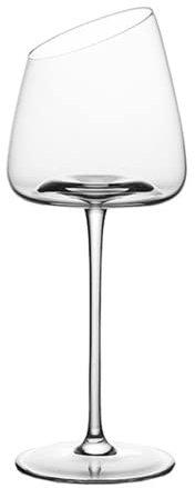 HALAWAKA Bicchiere da vino rosso con fondo concavo in cristallo senza piombo (2 pezzi) - Bicchiere da vino in cristallo stile fenicottero, bicchiere da vino bordeaux